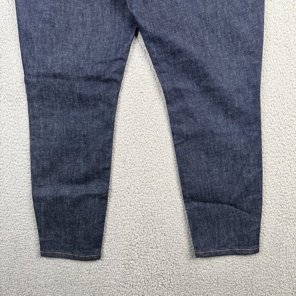 Everlane Jeans Womens Size 32 Deep Indigo The High-Rise Skinny Stretch Ankle NWT - Picture 4 of 14